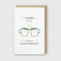 Cheers To Us Mugs Greeting Card