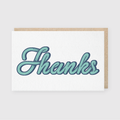 Thanks Bubble Type Greeting Card