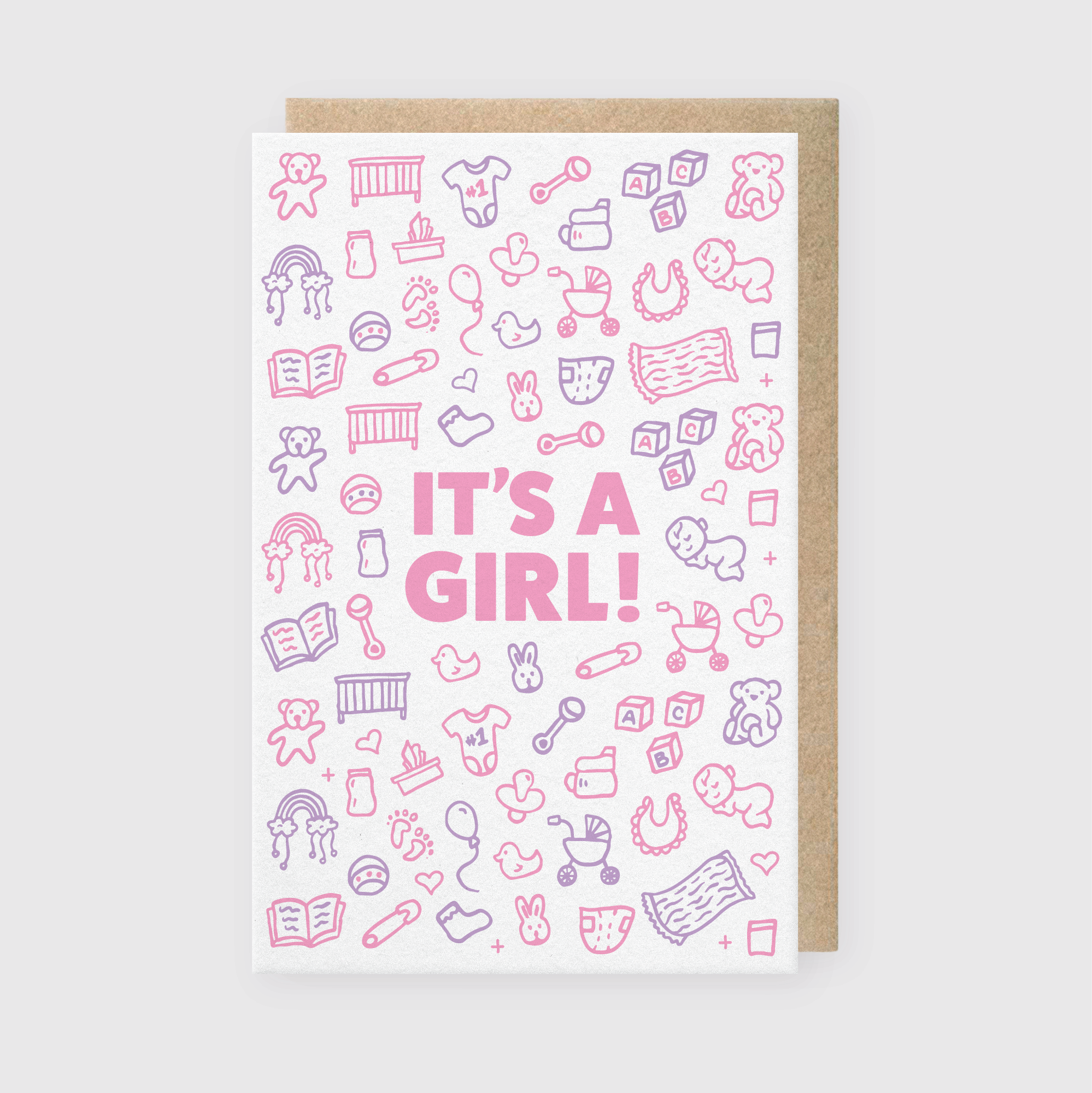 It's A Girl Greeting Card