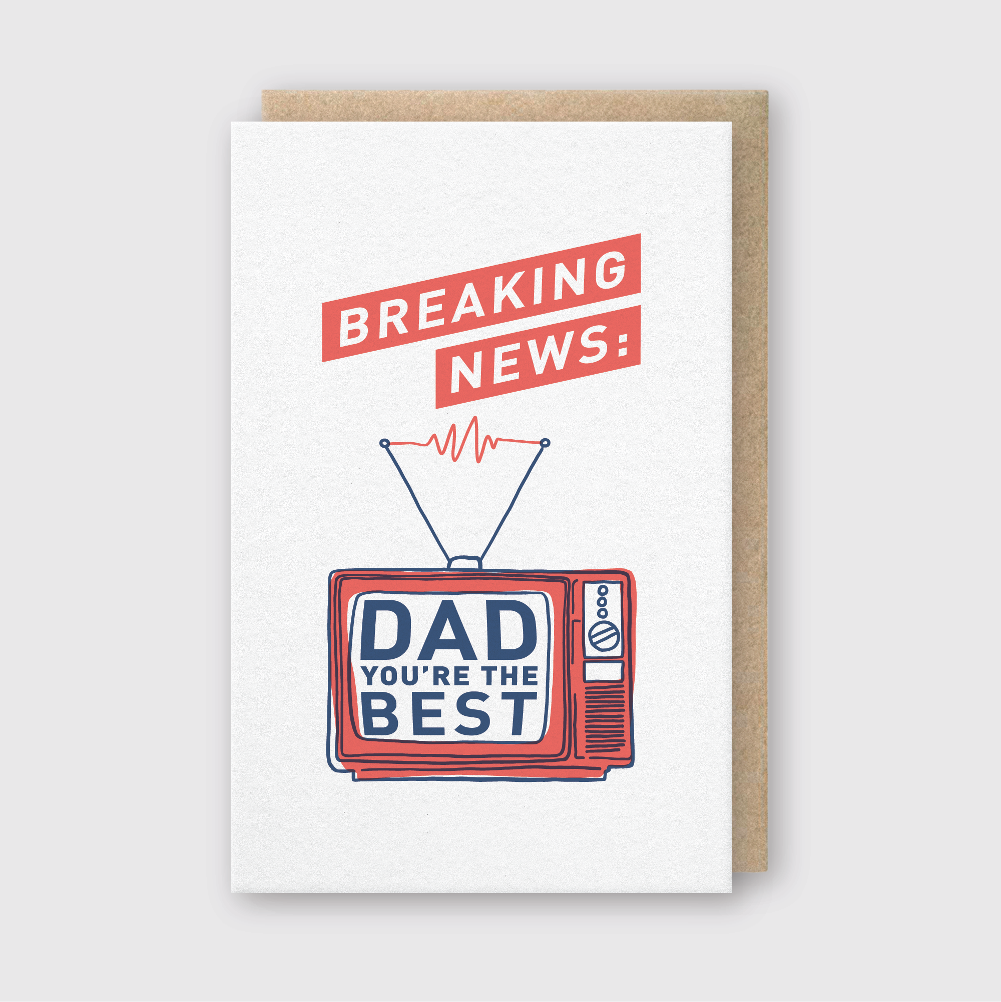 Breaking News Dad Greeting Card