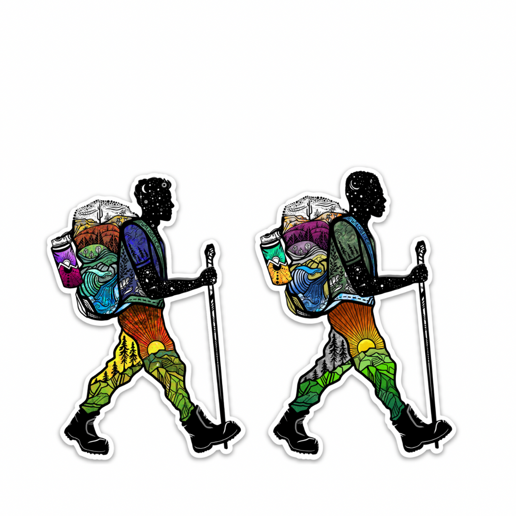 Hiker Guy #1 Stickers