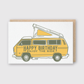 Camper Van Birthday Greeting Card