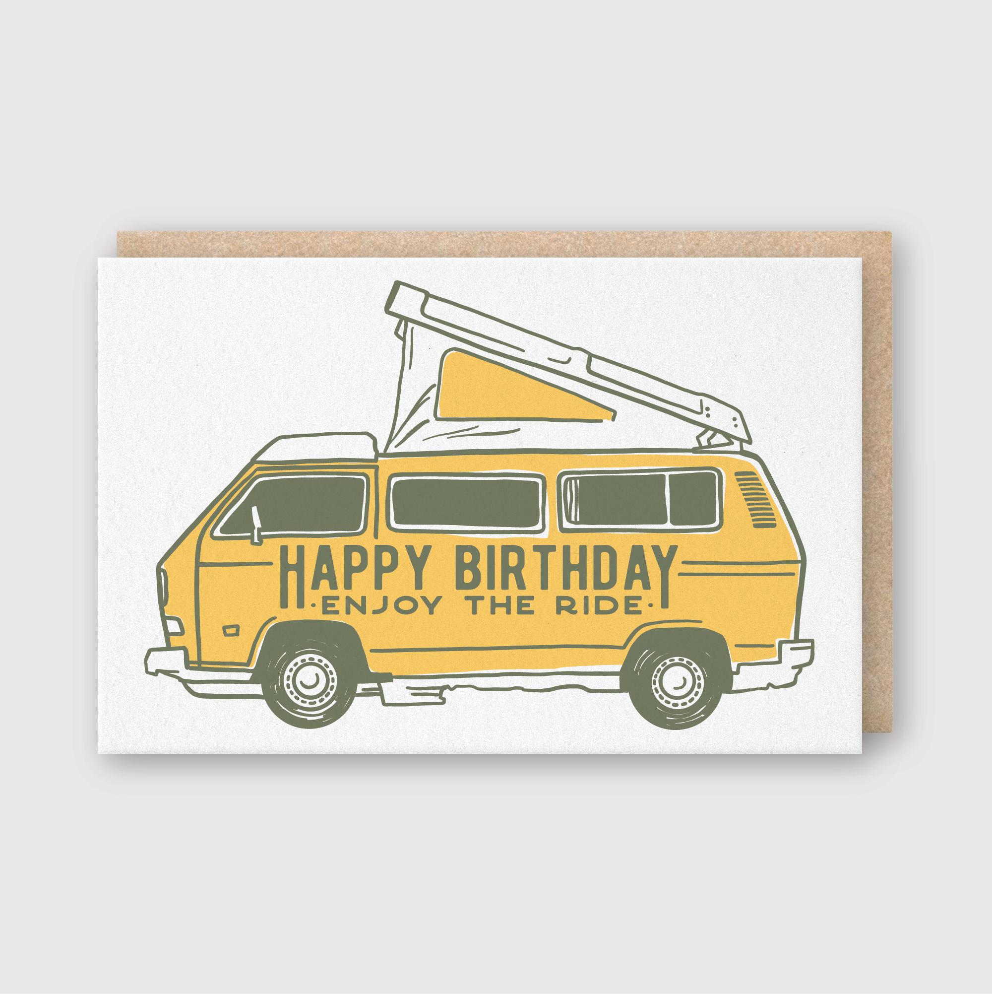 Camper Van Birthday Greeting Card
