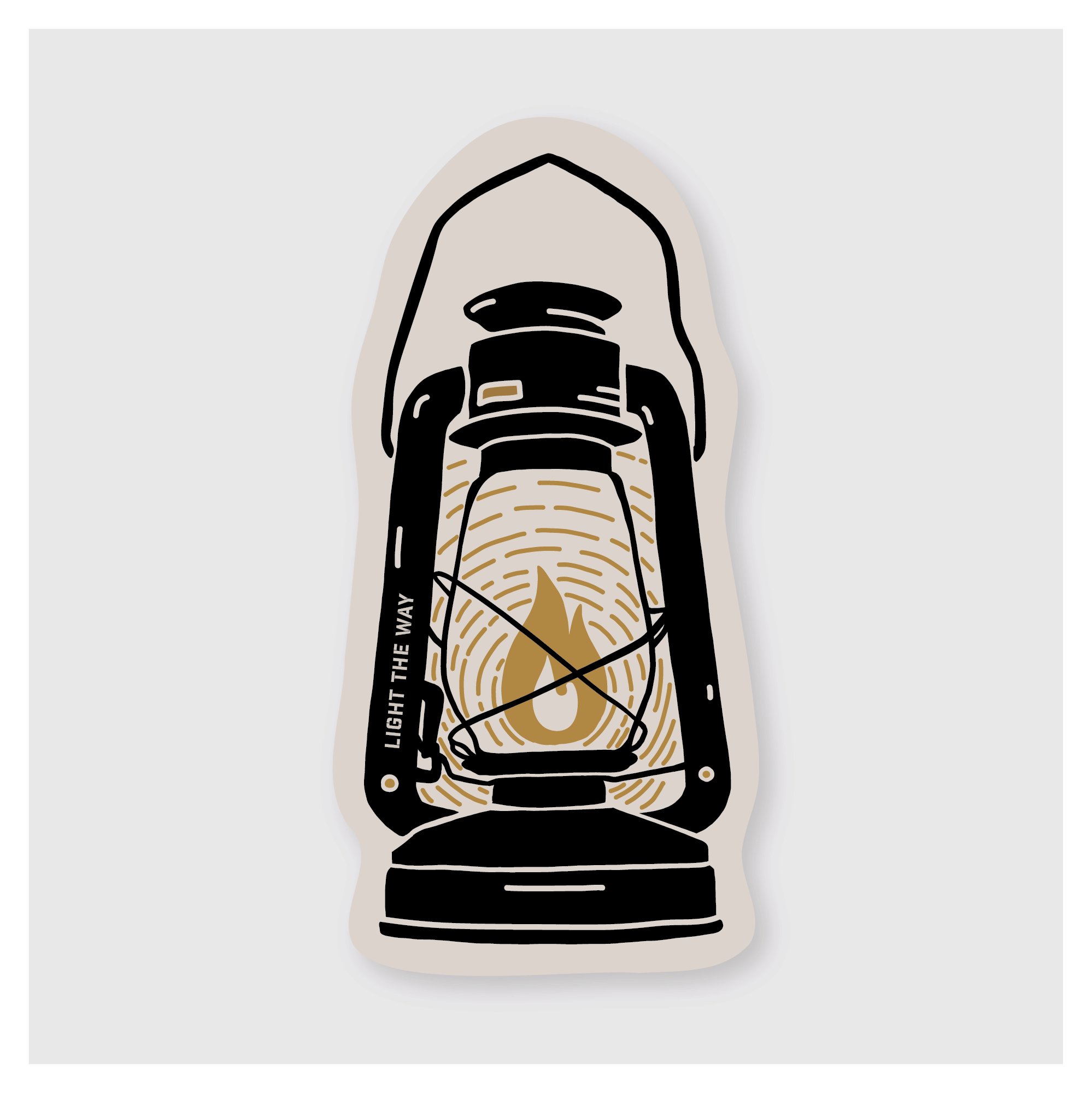 Light The Way Lantern Sticker