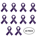 10 Pack Alzheimer's Awareness Ribbon Pins