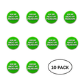 10 Pack Ask Me My Pronoun Silicone Pins