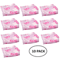 10 Pack Breast Cancer Awareness Ribbon Scarves in Pink