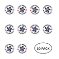 10 Pack Child Abuse Prevention Blue Pinwheel Pins