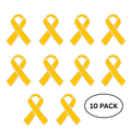 10 Pack Childhood Cancer Gold Ribbon Awareness Pins