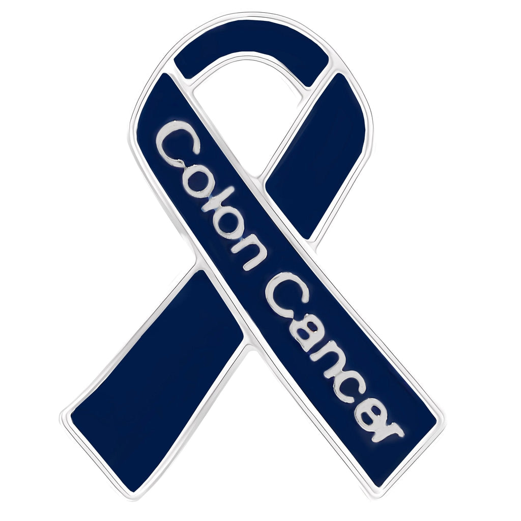 10 Pack Colon Cancer Awareness Ribbon Pins
