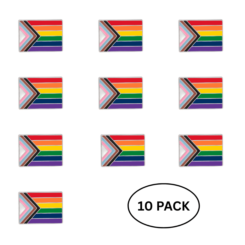 10 Pack Daniel Quasar Flag Lapel Pins
