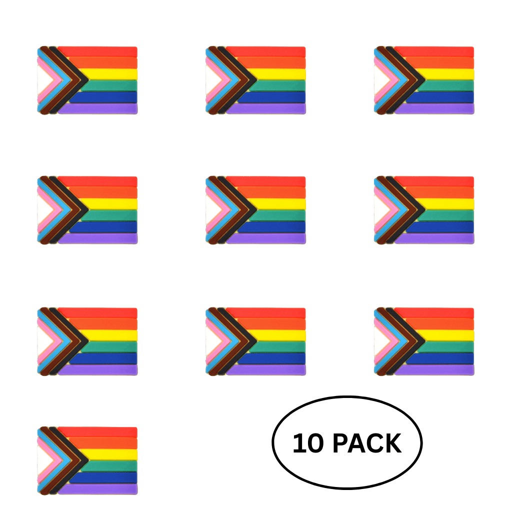 10 Pack Daniel Quasar Flag Silicone Flag Pins
