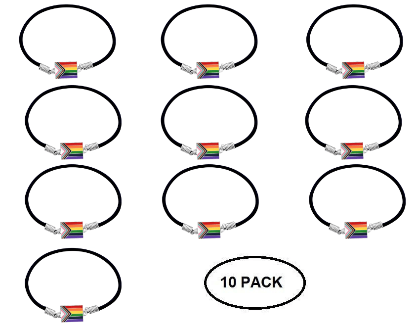 10 Pack Daniel Quasar Flag Stretch Bracelets