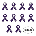 10 Pack Domestic Violence Awareness Ribbon Pins