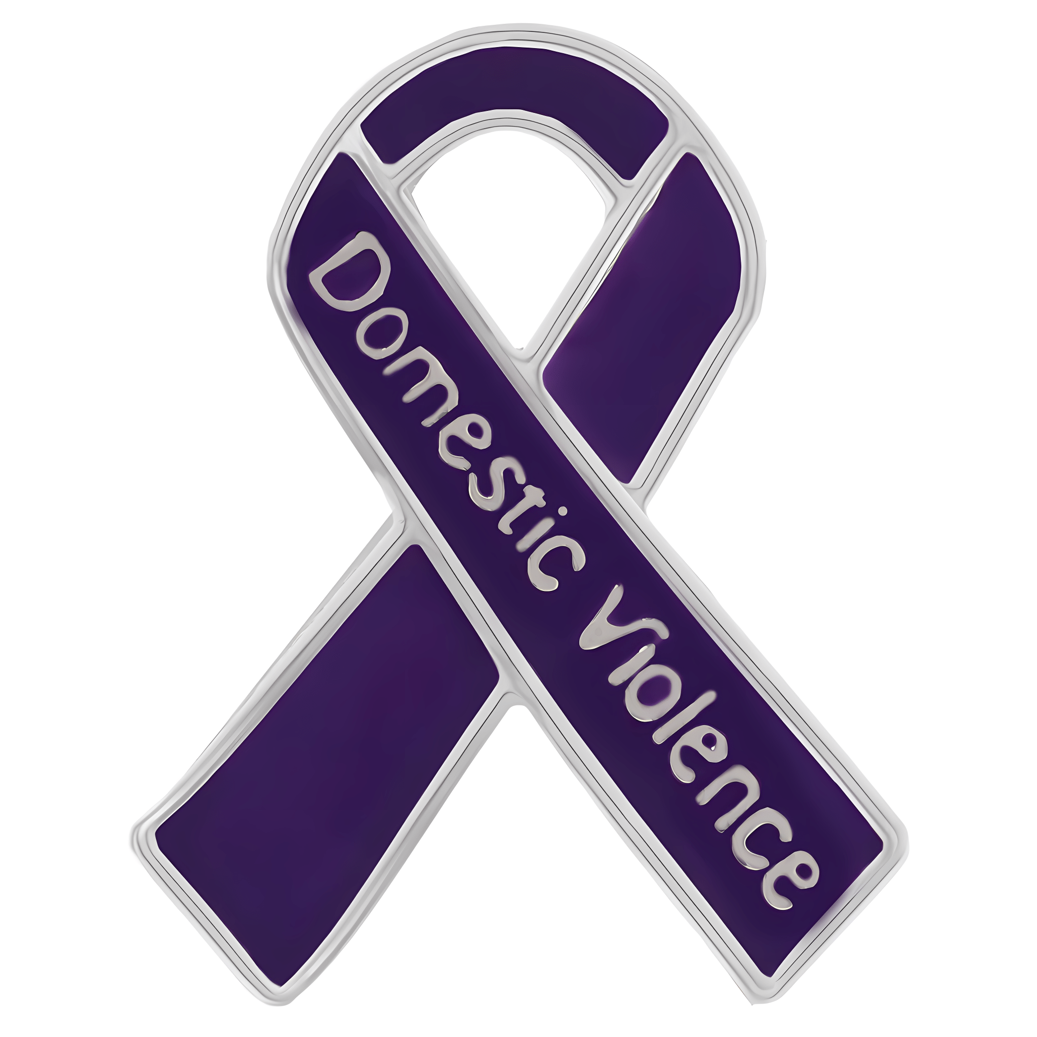 10 Pack Domestic Violence Awareness Ribbon Pins