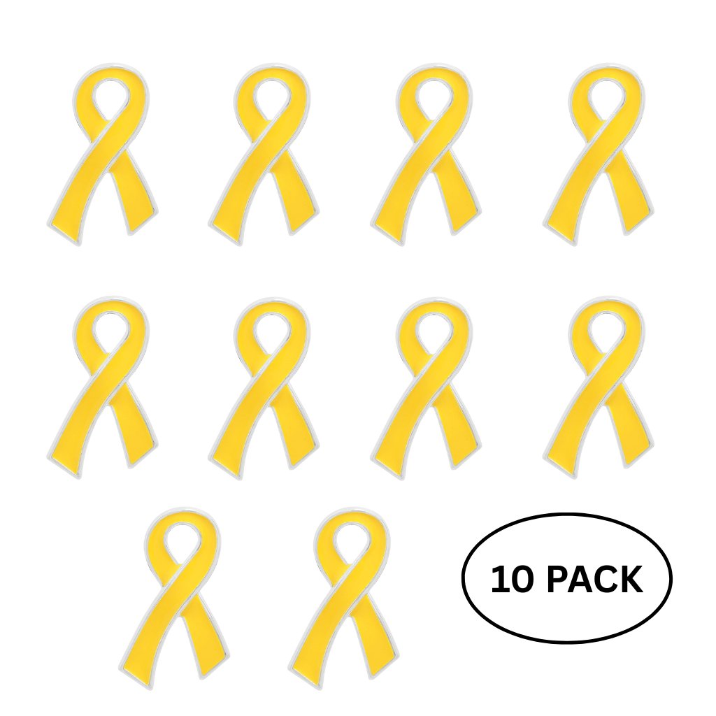 Gold Childhood Cancer Ribbon Pins