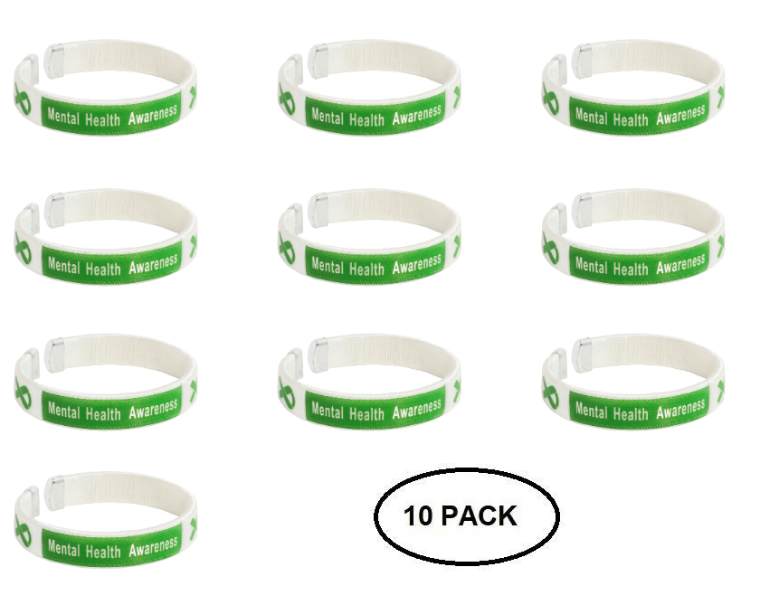 10 Pack Mental Health Bangle Bracelets