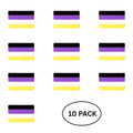 10 Pack Non-Binary Flag Silicone Pins