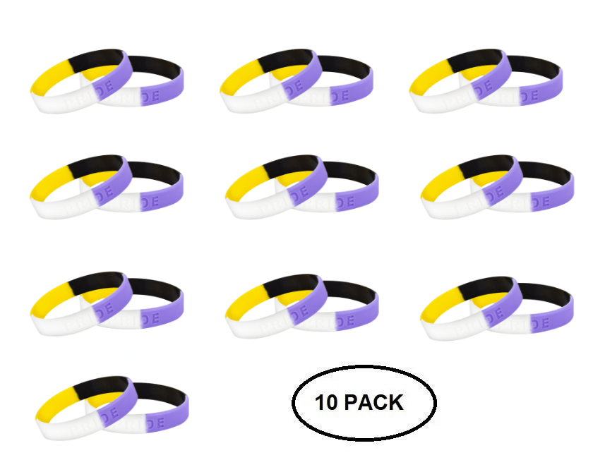 Non-Binary Silicone Bracelets
