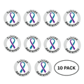 10 Pack of Circle Suicide Awareness & Prevention Pins