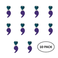 10 Pack of Semicolon Suicide Prevention & Awareness Lapel Pins