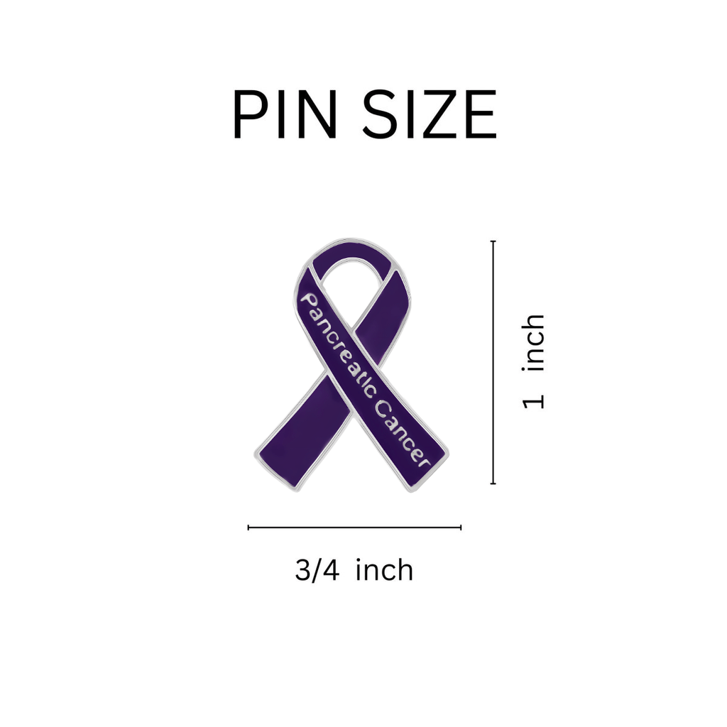 10 Pack Pancreatic Cancer Awareness Ribbon Pins