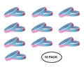Pink & Blue Silicone Bracelets for SIDS, Infant Death, Male Breast Cancer