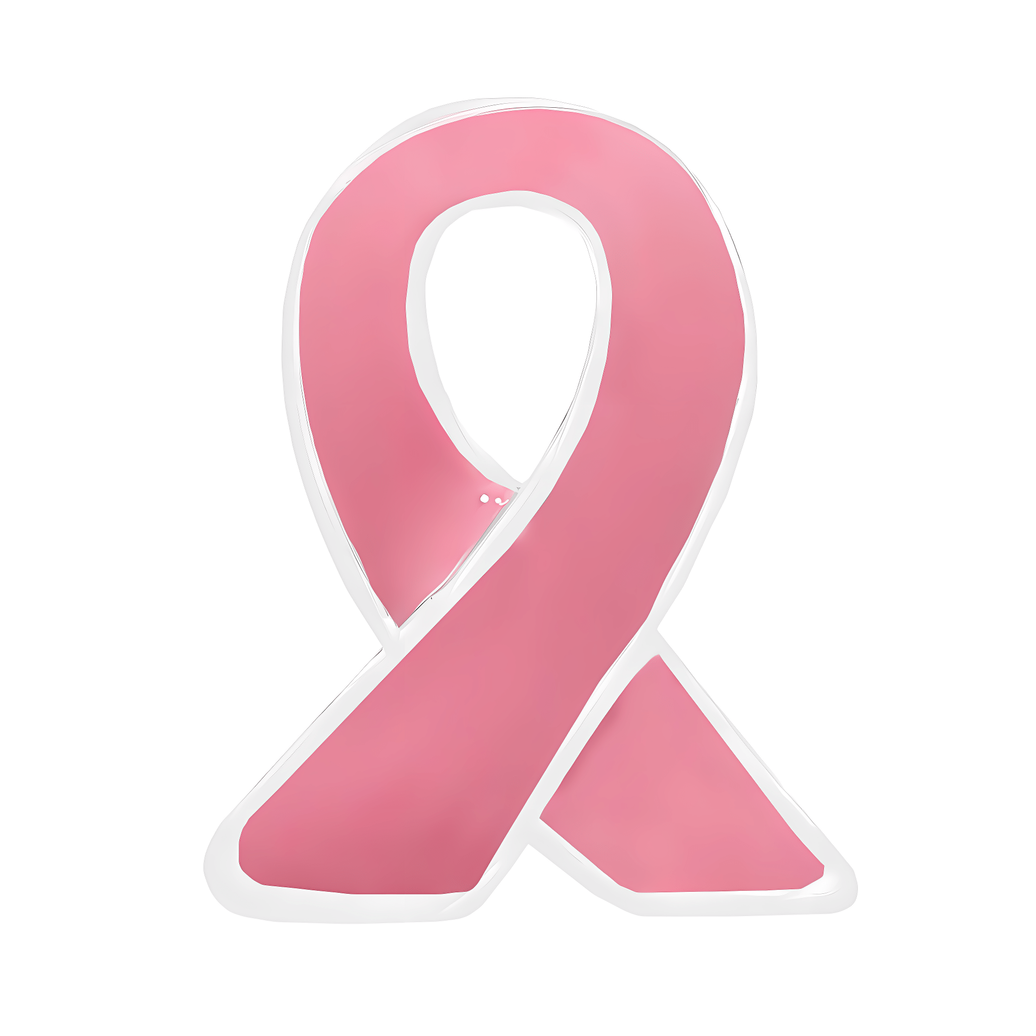 10 Pack Pink Ribbon Lapel Pins