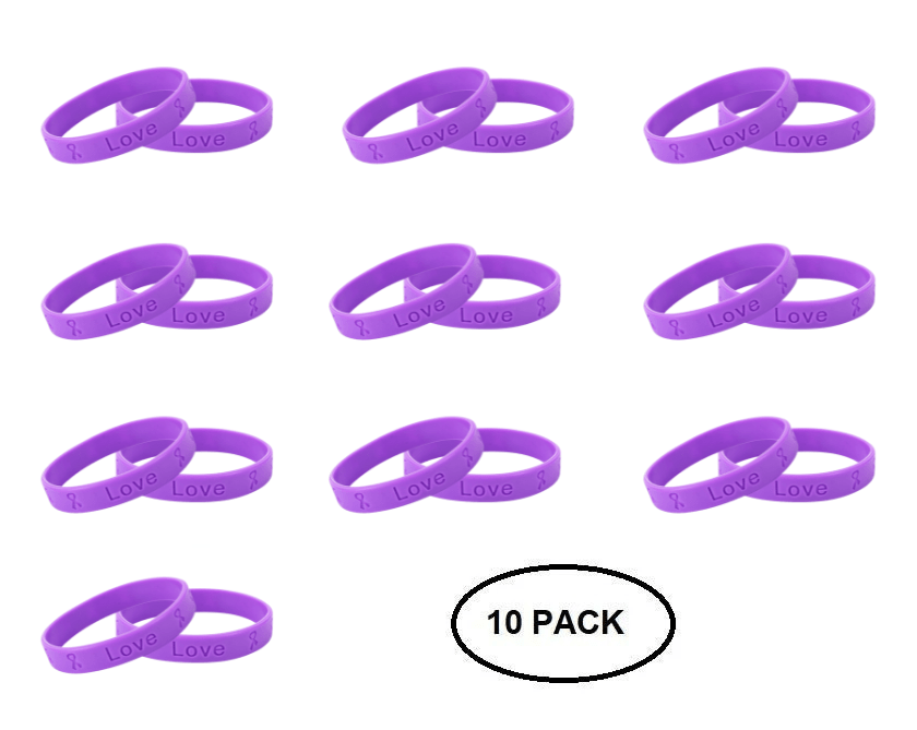 Purple Silicone Bracelets