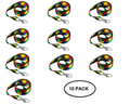 10 Pack Puzzle Piece Autism Awareness Lanyards
