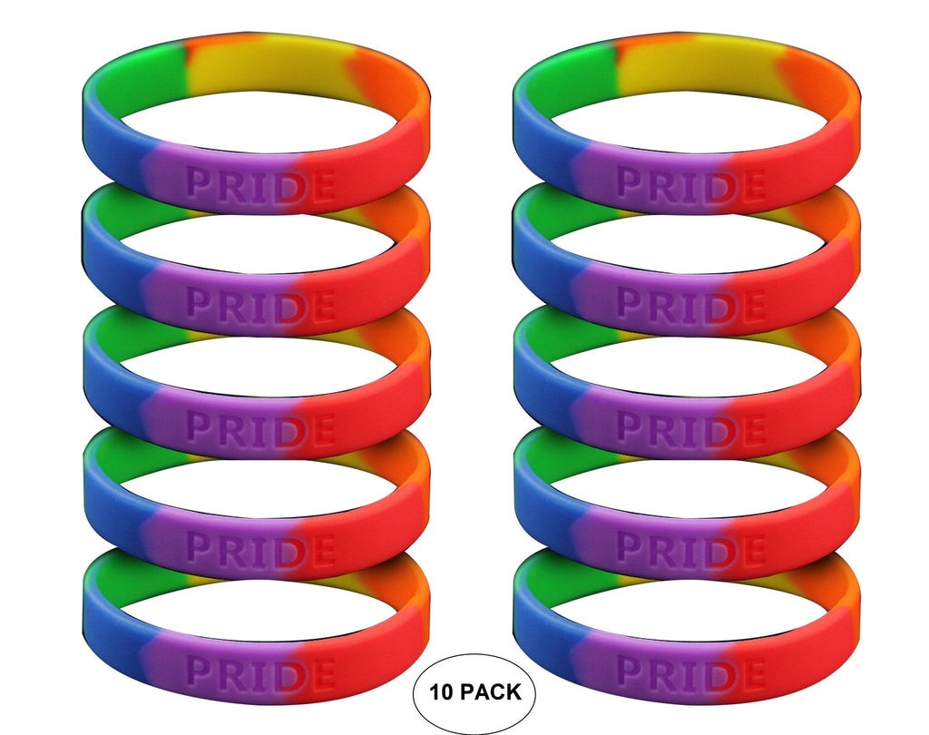 Rainbow PRIDE Silicone Bracelets