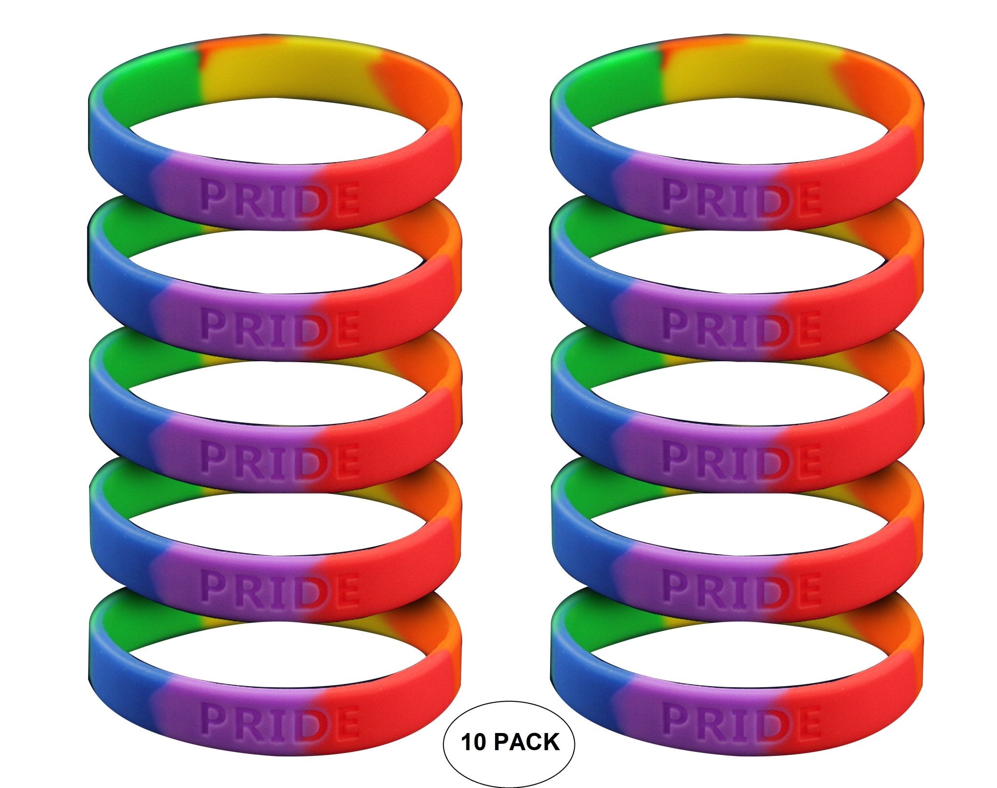 Rainbow PRIDE Silicone Bracelets