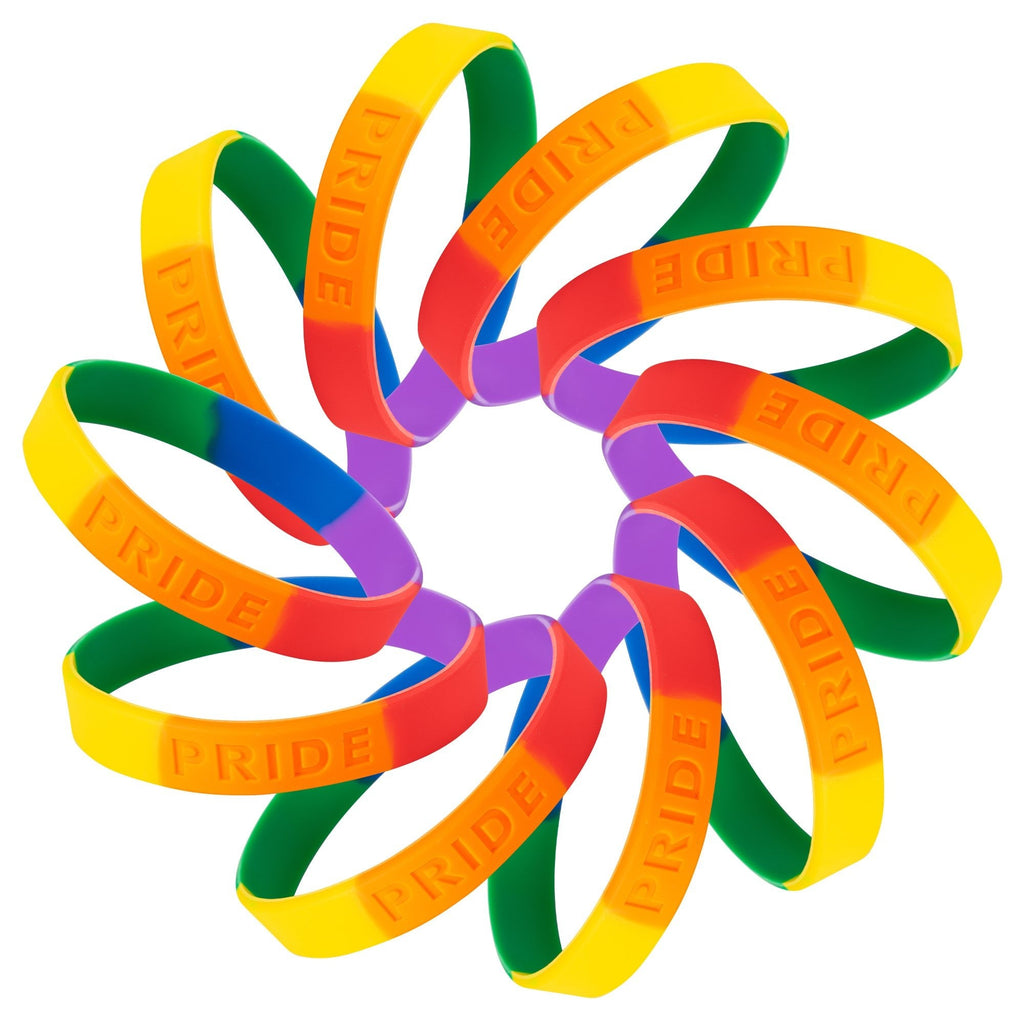 Rainbow PRIDE Silicone Bracelets