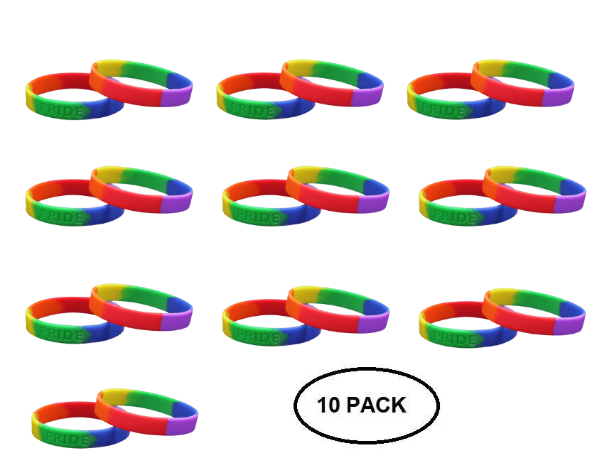 Rainbow PRIDE Silicone Bracelets