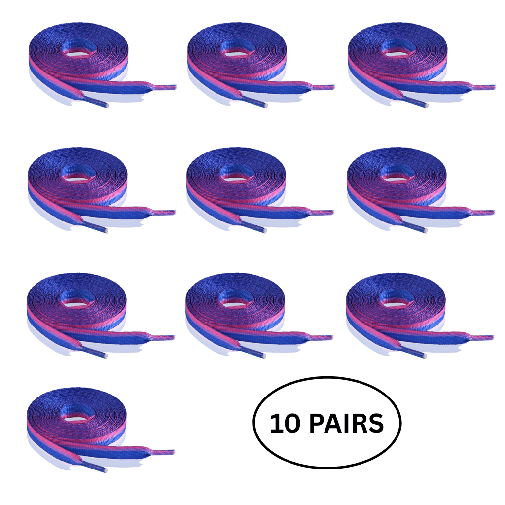 10 Pairs Bisexual Flag Shoe Laces