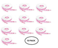 10 Pairs Breast Cancer Pink Ribbon Shoelaces