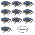 10 Pairs Daniel Quasar Flag Shoe Laces