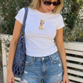 Patriotic Golden Retriever Baby Tee