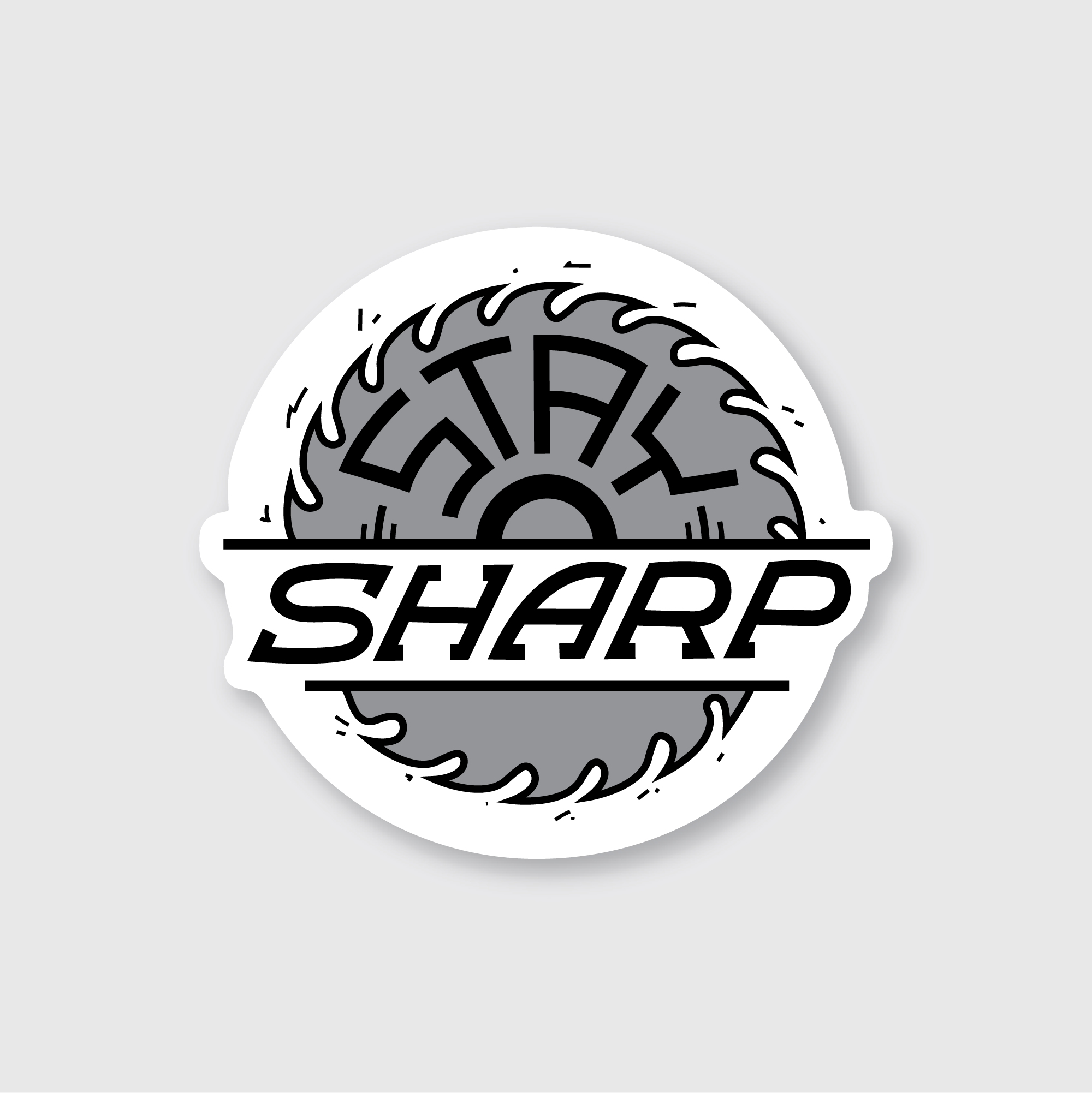 Stay Sharp Saw Sticker