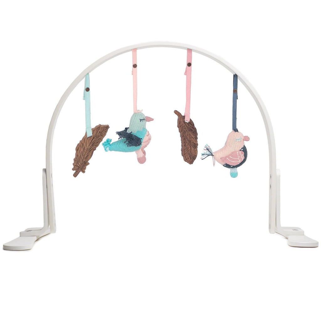 play gym | feather - white
