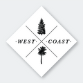 West Coast Square Sticker
