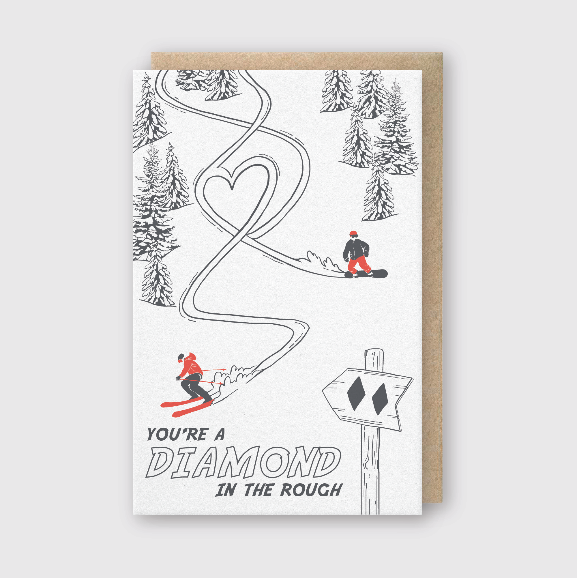 Diamond in the Rough Greeting Card