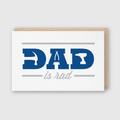 Dad Is Rad Card Greeting Card