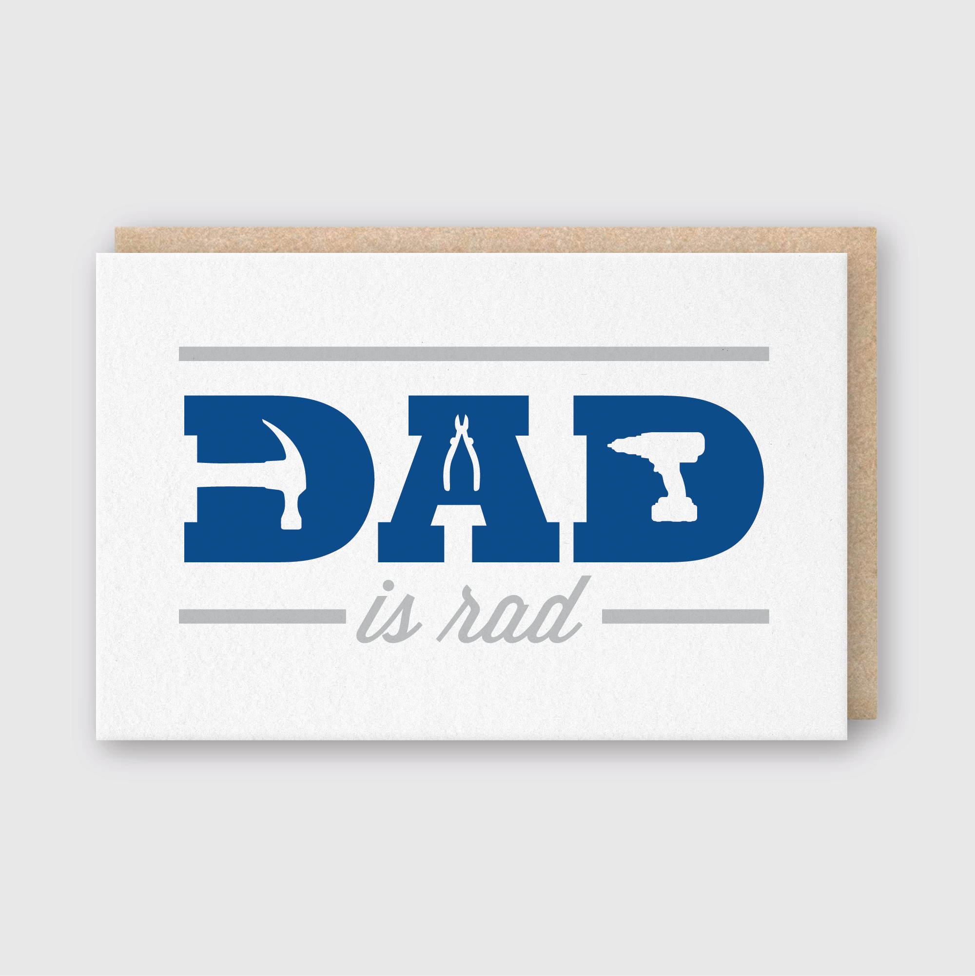 Dad Is Rad Card Greeting Card