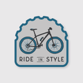 Ride In Style Bicycle Sticker