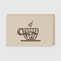 Thanks a Latte Kraft Greeting Card