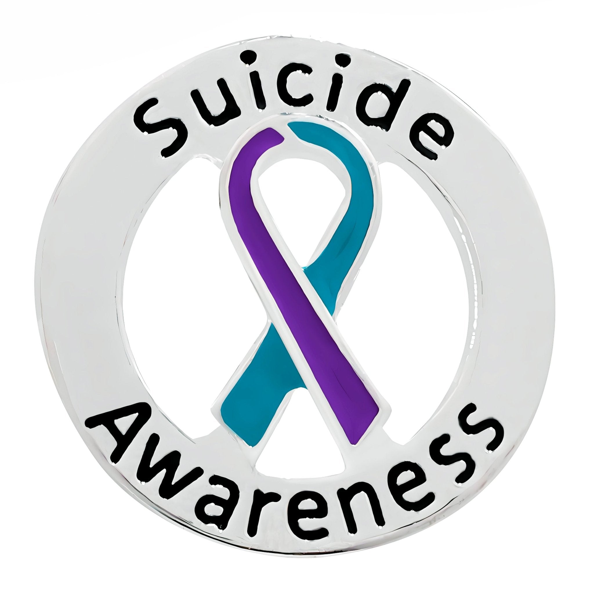10 Pack of Circle Suicide Awareness & Prevention Pins