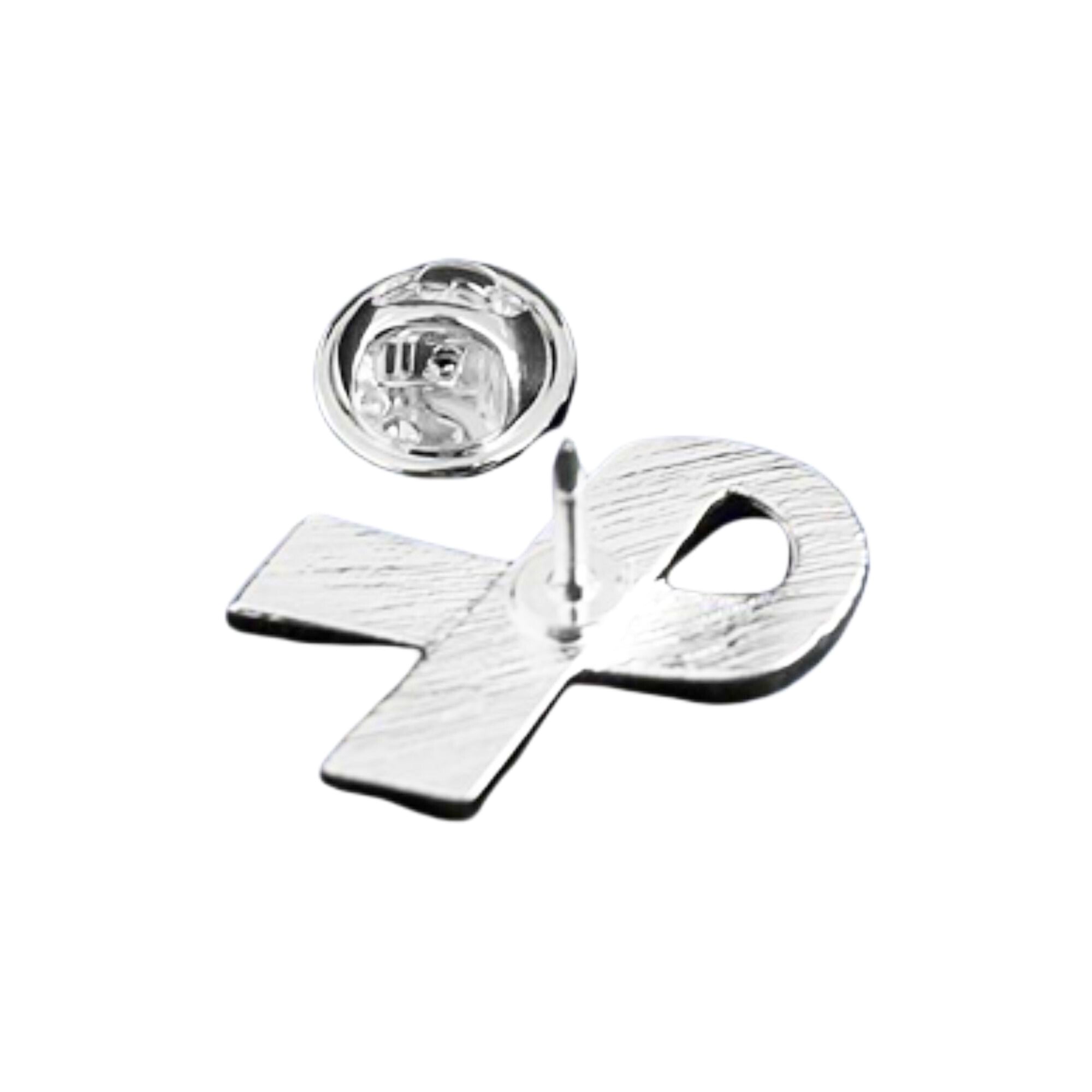 Peach Ribbon Awareness Pins