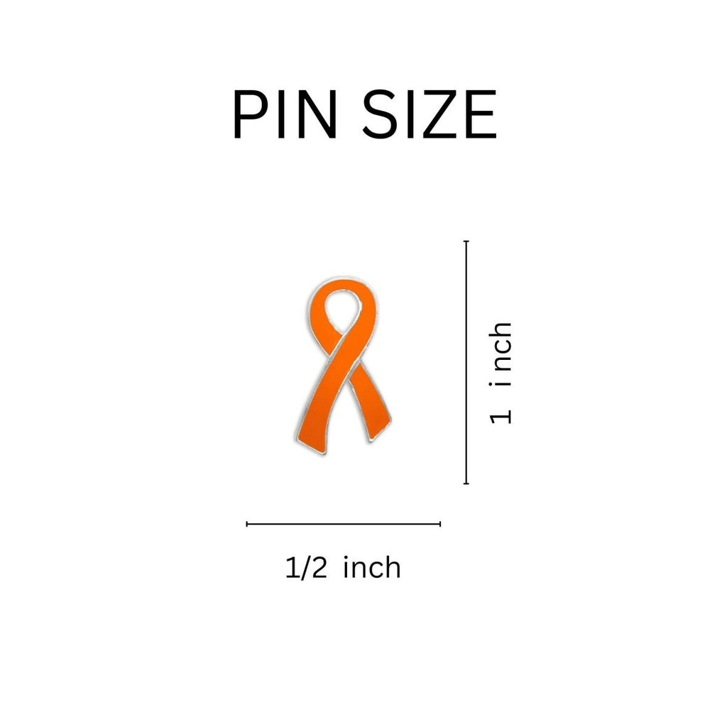 Orange Awareness Ribbon Pins