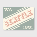 Seattle Retro Type Sticker
